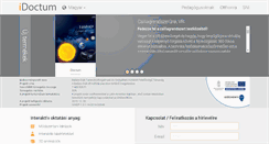 Desktop Screenshot of idoctum.hu